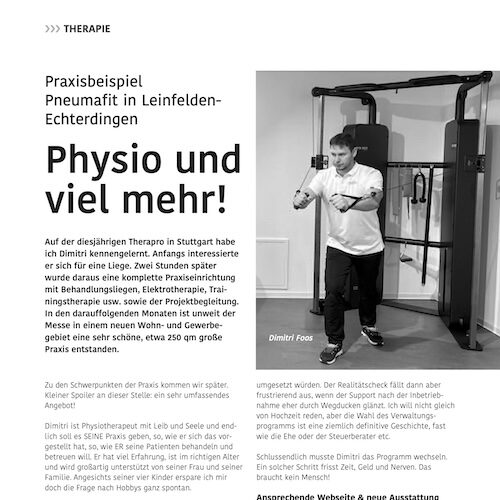 14 Das Haus der Gesundheit Best Practice Pneumafit Leinfelden - Therapie&Training Digital 06-2023 Kopie