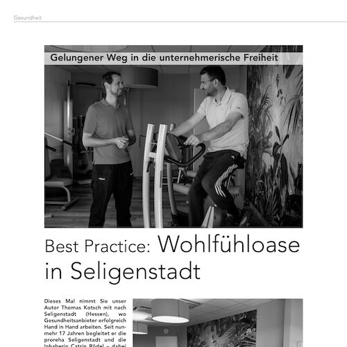 15 Das Haus der Gesundheit Best Practice prosensus Seligenstadt - Fitness & Gesundheit 06-2019 Kopie